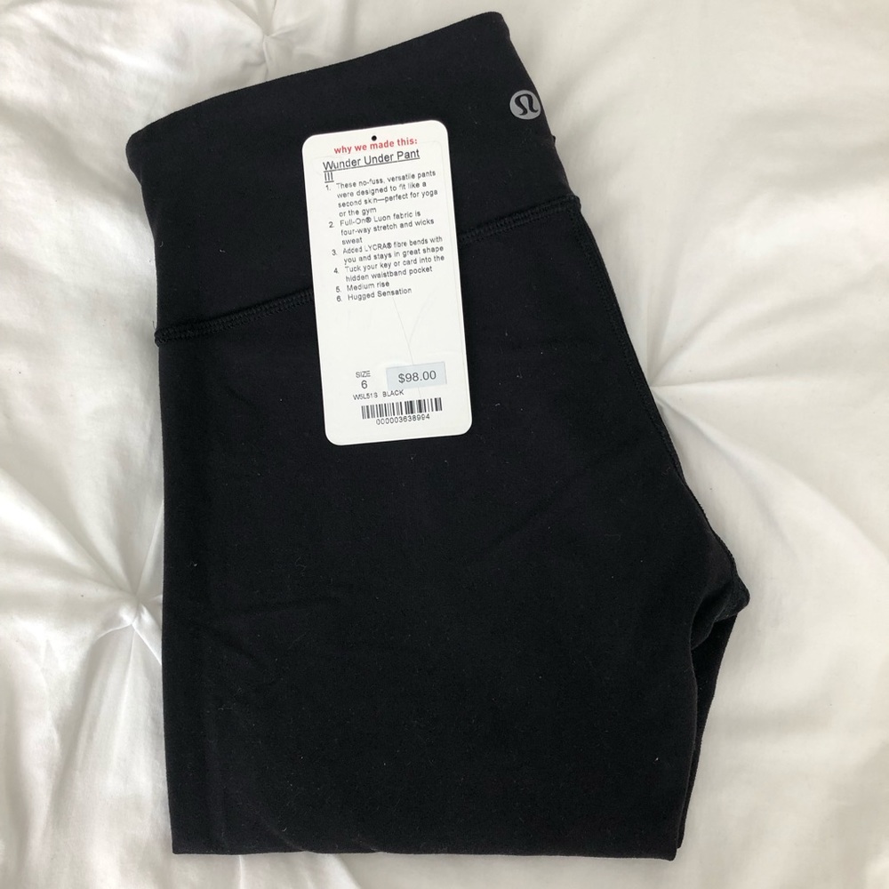 Lululemon Wunder Under Pant III, Black